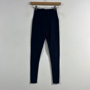 Beyond Yoga Sporty Spacedye High Waisted Leggings‎ Navy Womens XS Pilates Active